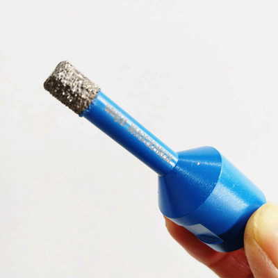 8mm M14 Vacuum Brazed Diamond Core Bor Bits Untuk Ubin Dengan Lengan Plastik