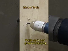 Mata Gergaji Lubang Berlian Kering Kit Shank Hexagon Brazed Vakum untuk Perbandingan Ubin & Porselen