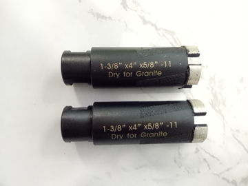 OD 35mm Diameter Dry Diamond Core Drill Bits Dengan Brazed Rods Untuk Hard Granite