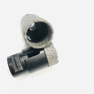 Pemotong Lubang Ubin 1-3 / 8 Inch Vakum Brazed Diamond Core Drill Bits untuk Porcelain