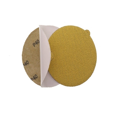 Instal Cepat 6 Inch Aluminium Oxide PSA Sandpaper Disc Pad Untuk Kayu Otomotif