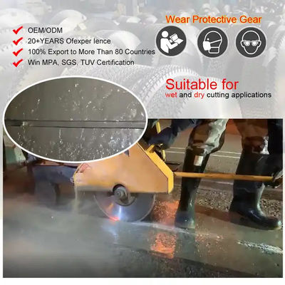 Laser dilas Diamond Loop Saw Blade Untuk Memotong Beton Benteng