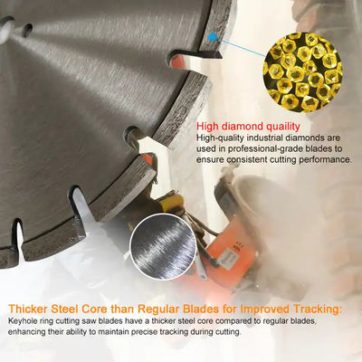 Laser dilas Diamond Loop Saw Blade Untuk Memotong Beton Benteng