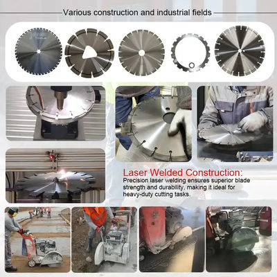Laser dilas Diamond Loop Saw Blade Untuk Memotong Beton Benteng