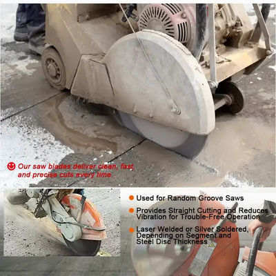 Laser dilas Diamond Loop Saw Blade Untuk Memotong Beton Benteng