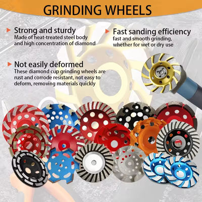 4 Inch Diamond Grinding Plate Disc Wheel Untuk Dressing Grinder Dalam M14 Atau 5/8 "-11 Benang