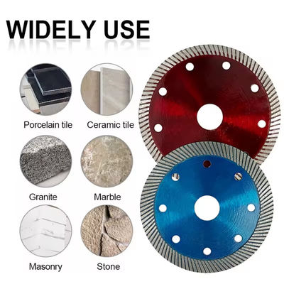 105/110/125 mm Alat pemotong granit ubin Diski pemotong marmer Hot Press Sintered Turbo Wave Diamond Saw Blades
