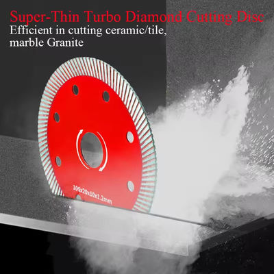 105/110/125 mm Alat pemotong granit ubin Diski pemotong marmer Hot Press Sintered Turbo Wave Diamond Saw Blades