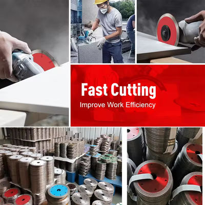 105/110/125 mm Alat pemotong granit ubin Diski pemotong marmer Hot Press Sintered Turbo Wave Diamond Saw Blades