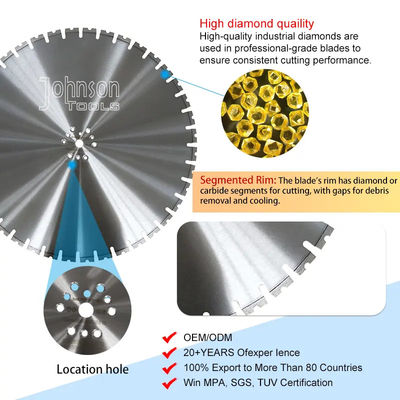 Diameter besar 800mm pemotong beton berlian dinding melihat pisau untuk memotong pembongkaran konstruksi beton bertulang