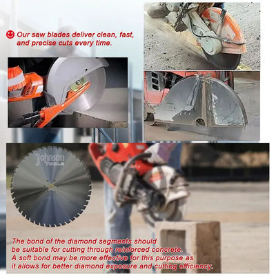 Pengelasan Laser Pemotong Pisau Beton 13,5" Lembut