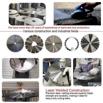 6 Inch Laser Las Kerat Chaser Tuck Point Berlian V alur memotong pisau untuk penghapusan mortir beton