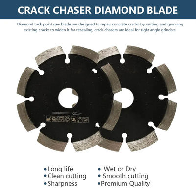 4-1/2 "Tuck Point Crack Chaser Grout Repair Diamond Saw Blade untuk Beton Hijau, Masonry, Brick, Pemotongan Batu