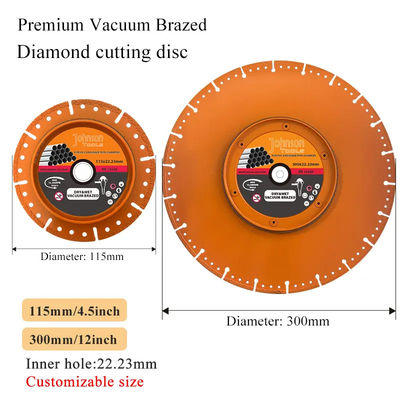 Vacuum Brazed Diamond Blade untuk Pipe 115mm Diamond blade Pro Pipe Cutter