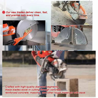 350mm 14 Inch Laser Welded Concrete Saw Blades Untuk Circular Saw