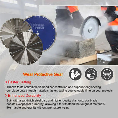 350mm 14 Inch Laser Welded Concrete Saw Blades Untuk Circular Saw