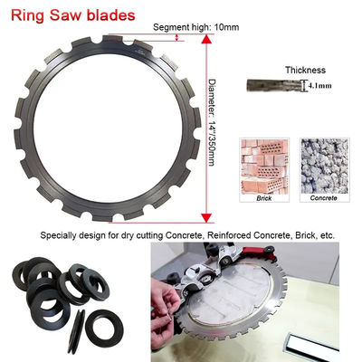 350mm Ring Saw Blade Untuk Memotong Beton, 14 Inch Saw Blade Konkret