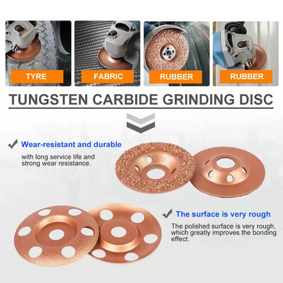 Emas Buffing Tungsten Karbida Penggilingan Disc Untuk Roughing Karet Dan Kain