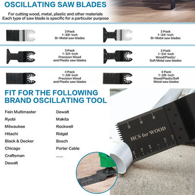 Bi Metal Oscillating Multi Tool Saw Blades Untuk Metal Wood 20pcs Box Set