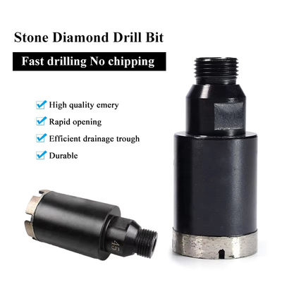 GB Vacuum Brazed Tile Core Drill Bit, Dry Core Bit M14-1 / 2 Gas Thread