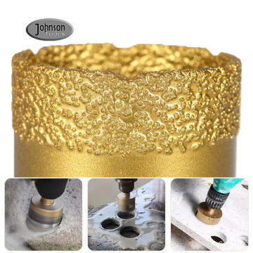 Lilin Diisi Kering Porcelain Diamond Core Bor Diameter Luar 20-68mm
