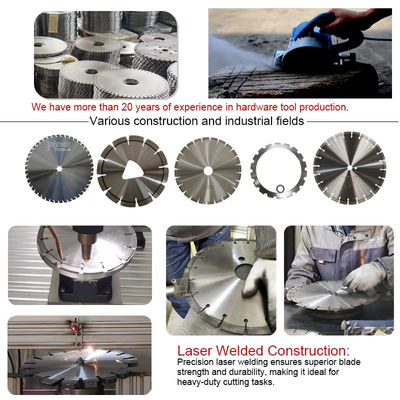 180mm Diamond Turbo Cutting Saw Blades untuk Pemotongan Cepat Diperkuat Beton