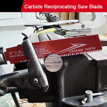 6 inci Bi-Metal OEM Reciprocating Saw Blade Industrial untuk Metal Cast Iron Alloy Steel Sawzall Blade Carbide