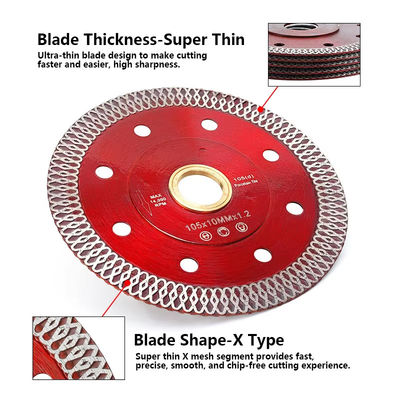 115mm Diamond Sintered Tile Saw Blade Untuk Memotong Keramik