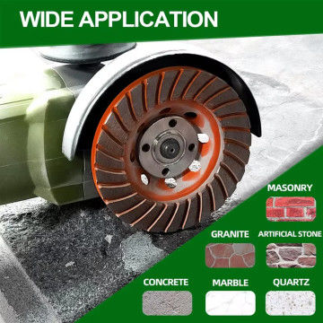 Turbo Grinding Wheel Batu Beton / Granit Keras / Alat Keras Diamond Diamond Grinding