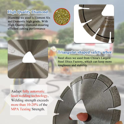 14 "Soff Cut Berlian Beton Melihat Pisau Untuk Memotong Hijau Beton Diukir