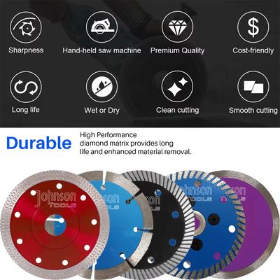 Pisau Pemotong Batu Berlian Sinter Segmen 150mm Turbo