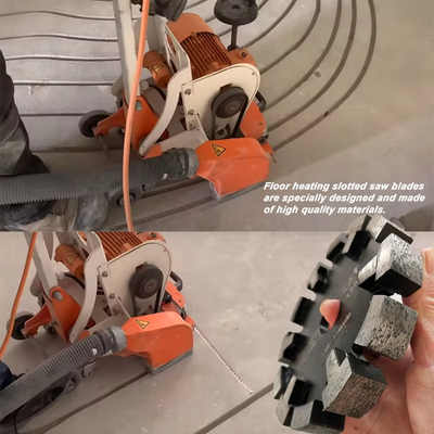 Durable Diamond Tuck Point Blade Dengan Melindungi Gigi Untuk Grinding Beton Keras Ekstrim