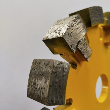 Durable Diamond Tuck Point Blade Dengan Melindungi Gigi Untuk Grinding Beton Keras Ekstrim