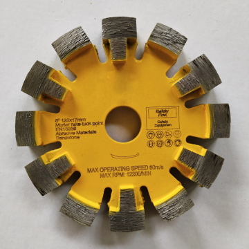 Durable Diamond Tuck Point Blade Dengan Melindungi Gigi Untuk Grinding Beton Keras Ekstrim