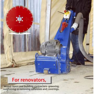 Presisi tinggi Diamond Concrete Saw Blades Untuk Grooving Beton 180mm