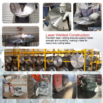 600mm Customized Diamond Beton Saw Blades Untuk Beton Lapisan
