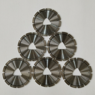 10 Inch Soff Cut Diamond Concrete Saw Blades Dengan Lubang Dalam Segitiga
