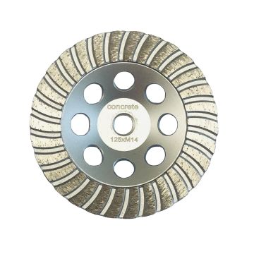 4 "22.23mm Innner Hole Turbo Concrete Grinding Wheel Untuk Marmer Granit