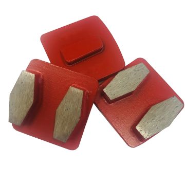 Segmen 13mm Redi Lock Metal Bond Alat Lantai Beton Abrasive Grinding Blocks