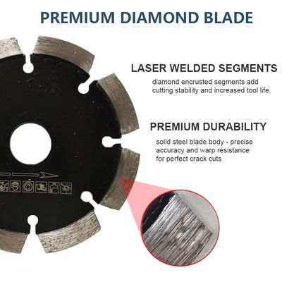 Laser Welded 180mm Diamond Cutting Saw Blade Untuk Grooving