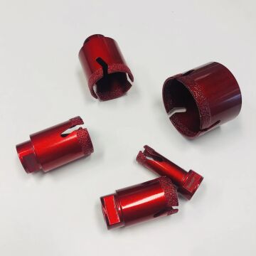 Bit Inti Berlian 3/8 "35mm Merah Untuk Ubin Porselen