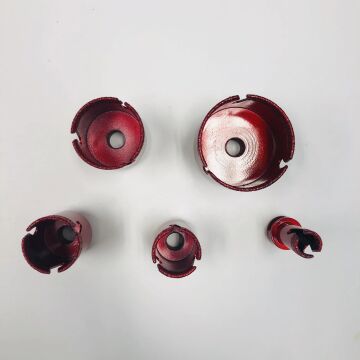 Bit Inti Berlian 3/8 "35mm Merah Untuk Ubin Porselen
