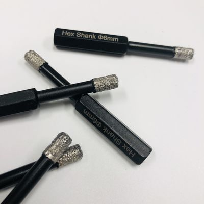 Tile Hole Saw 6mm Hex Shank Diamond Core Drill Bits Untuk Porselen