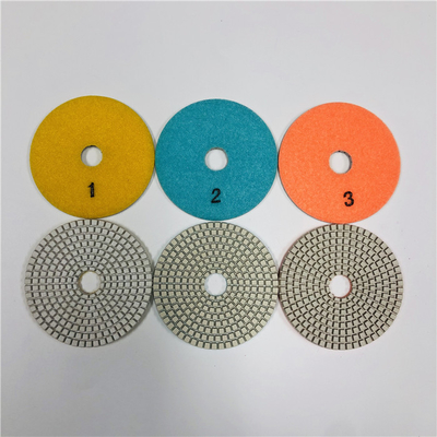 3 Langkah Basah Marmer Diamond Polishing Pad Untuk Batu Kapur Granit