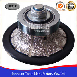 No.2 Half Bullnose Vacuum Brazed Diamond Tools Untuk Batu Tepi