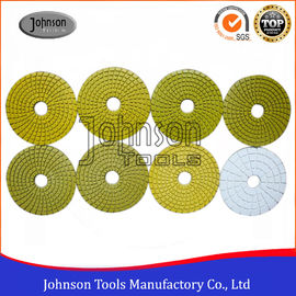 100mm Diamond Wet Polishing Pad / Poles Disc Untuk Granit Produk Marmer