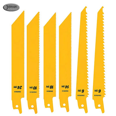 6 Piece Metal Wood Cutting Reciprocating Saw Blades Set Untuk Metal Plastik Kayu Dan Drywall