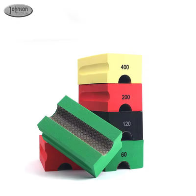 Electroplated Diamond Hand Polishing Pads Sanding Block Foam Backing Pads Untuk Kayu Keramik Glass Tile Beton Marmer