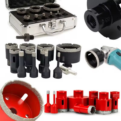 5-180mm Vacuum Brazed Diamond Crowns Core Drill Bit Hole Saw Diamond Hole Cutter Untuk Kotak Porselen Batu Marmer