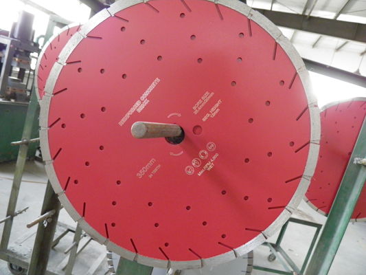350mm Diamond Concrete Saw Blades untuk Untuk Memotong Beton Bertulang Struktur, Konstruksi Jalan